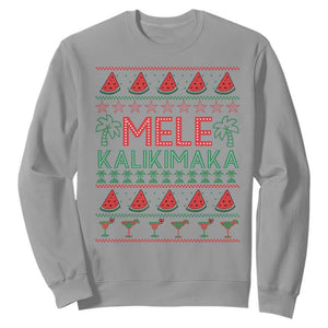 Mele Kalikimaka Sweatshirt Hawaiian Ugly Christmas Sweater