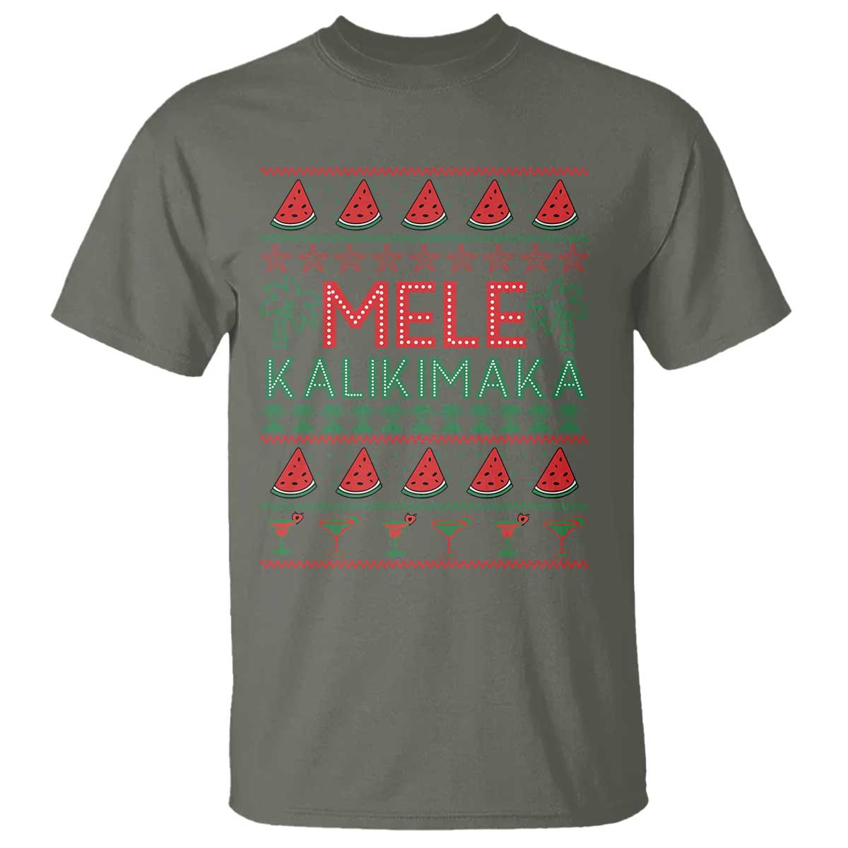 Mele Kalikimaka T Shirt Hawaiian Ugly Christmas Sweater