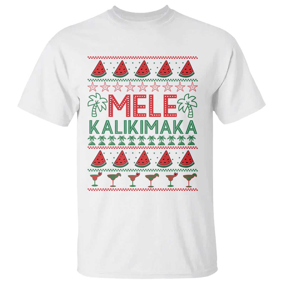 Mele Kalikimaka T Shirt Hawaiian Ugly Christmas Sweater
