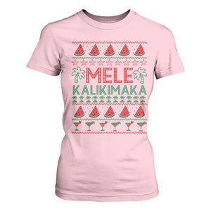 Mele Kalikimaka T Shirt For Women Hawaiian Ugly Christmas Sweater