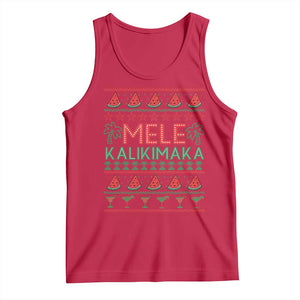 Mele Kalikimaka Tank Top Hawaiian Ugly Christmas Sweater