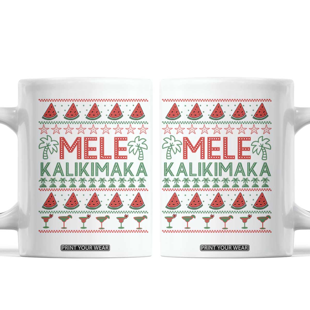 Mele Kalikimaka Coffee Mug Hawaiian Ugly Christmas Sweater