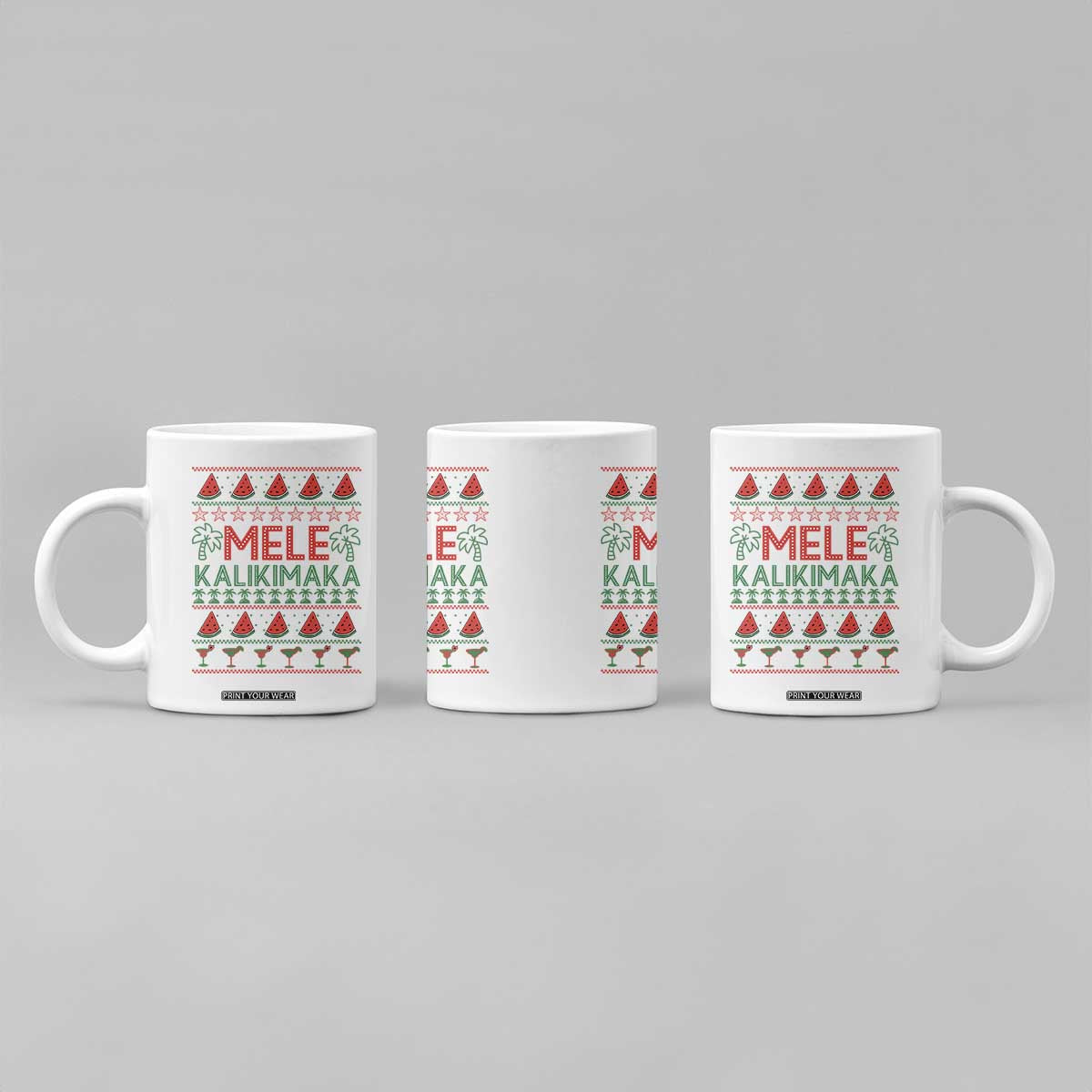Mele Kalikimaka Coffee Mug Hawaiian Ugly Christmas Sweater