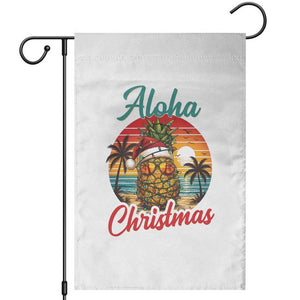 Aloha Tropical Pineapple Christmas Garden Flag Vintage Beach Xmas Gift TS12 White Print Your Wear
