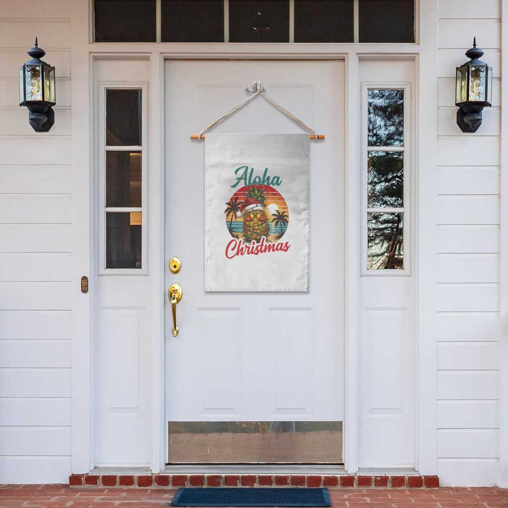 Aloha Tropical Pineapple Christmas Garden Flag Vintage Beach Xmas Gift TS12 Print Your Wear