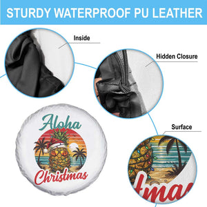 Aloha Tropical Pineapple Christmas Spare Tire Cover Vintage Beach Xmas Gift TS12 Print Your Wear