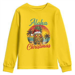 Aloha Tropical Pineapple Christmas Youth Sweatshirt Vintage Beach Xmas Gift TS12 Daisy Print Your Wear