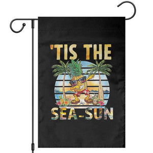 Tis The Sea Sun Garden Flag Dabbing Pineapple Summer Vacation Gift TS12 Black Print Your Wear