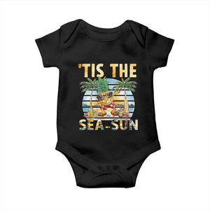 Tis The Sea Sun Baby Onesie Dabbing Pineapple Summer Vacation Gift TS12 Black Print Your Wear