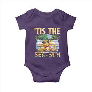 Tis The Sea Sun Baby Onesie Dabbing Pineapple Summer Vacation Gift TS12 Purple Print Your Wear
