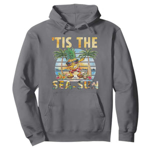 Tis The Sea Sun Hoodie Dabbing Pineapple Summer Vacation Gift TS12 Charcoal Print Your Wear