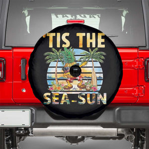 Tis The Sea Sun Spare Tire Cover Dabbing Pineapple Summer Vacation Gift TS12 Black Print Your Wear