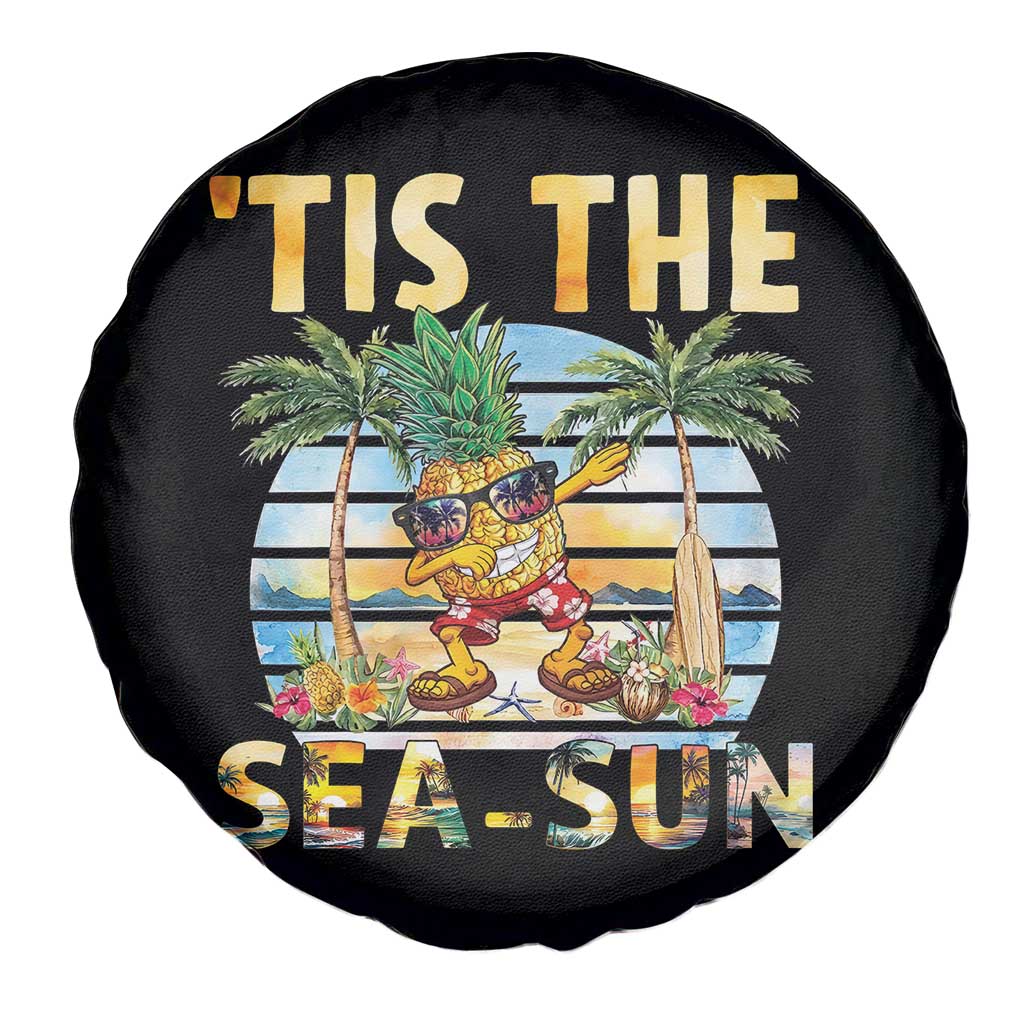 Tis The Sea Sun Spare Tire Cover Dabbing Pineapple Summer Vacation Gift TS12 Print Your Wear