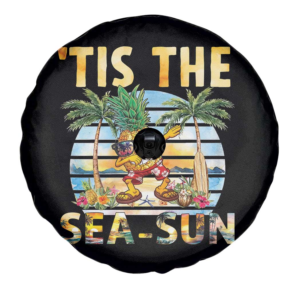 Tis The Sea Sun Spare Tire Cover Dabbing Pineapple Summer Vacation Gift TS12 Print Your Wear