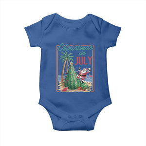 Christmas In July Baby Onesie Funny Santa Watermelon Xmas Tree