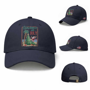 Christmas In July Baseball Cap Funny Santa Watermelon Xmas Tree