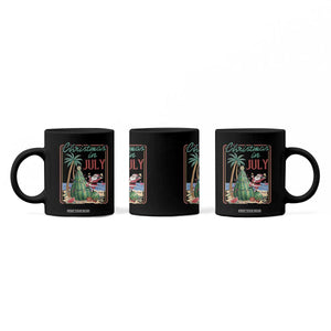 Christmas In July Coffee Mug Funny Santa Watermelon Xmas Tree