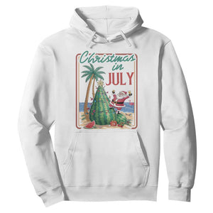 Christmas In July Hoodie Funny Santa Watermelon Xmas Tree
