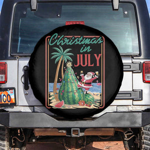 Christmas In July Spare Tire Cover Funny Santa Watermelon Xmas Tree