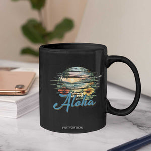 Vintage Hawaii Hibiscus Floral Coffee Mug Tropical Beach Vacation Graphic TS12 Print Your Wear