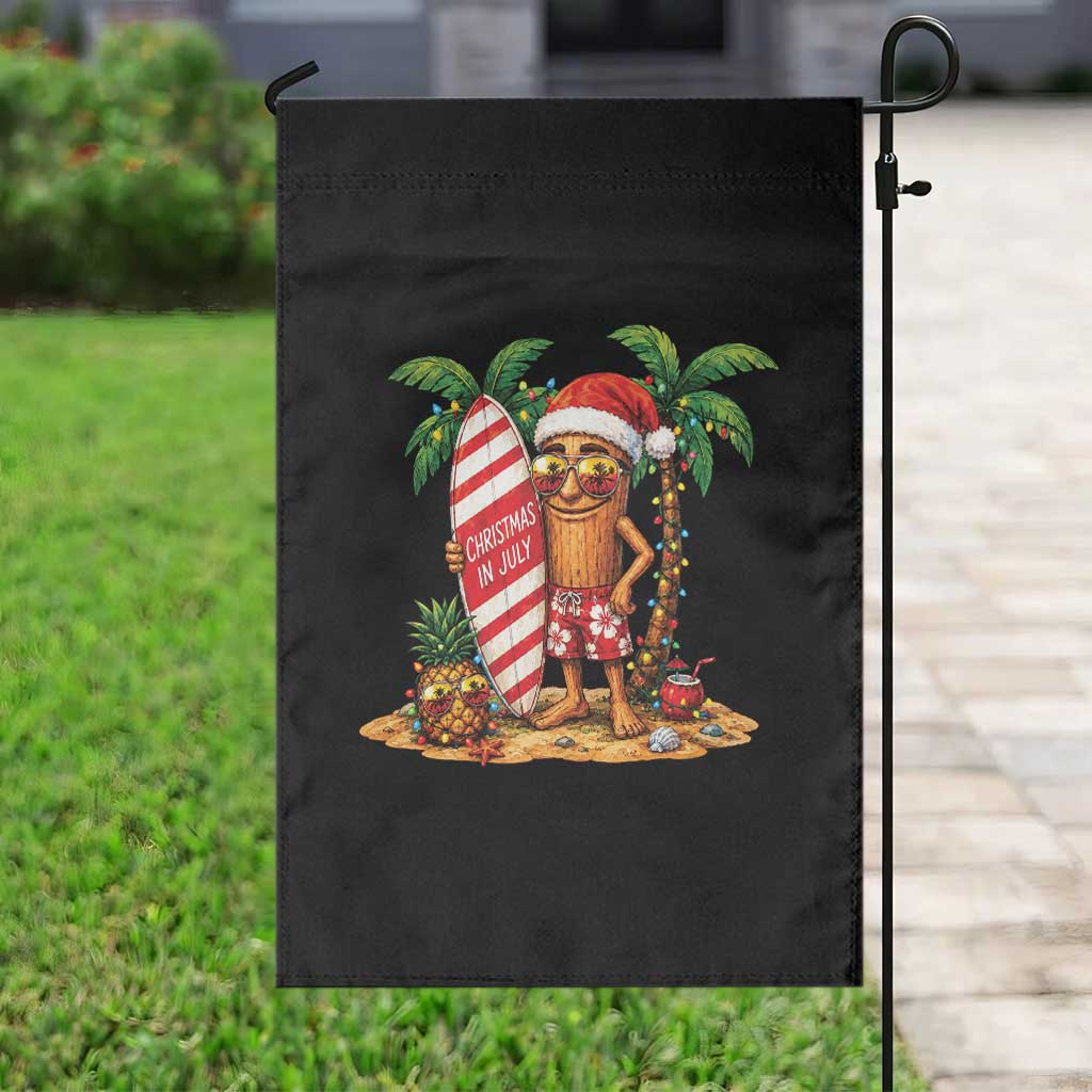 Funny Tung Tung Sahur Christmas In July Garden Flag Beach Party Vacation TS12 Print Your Wear