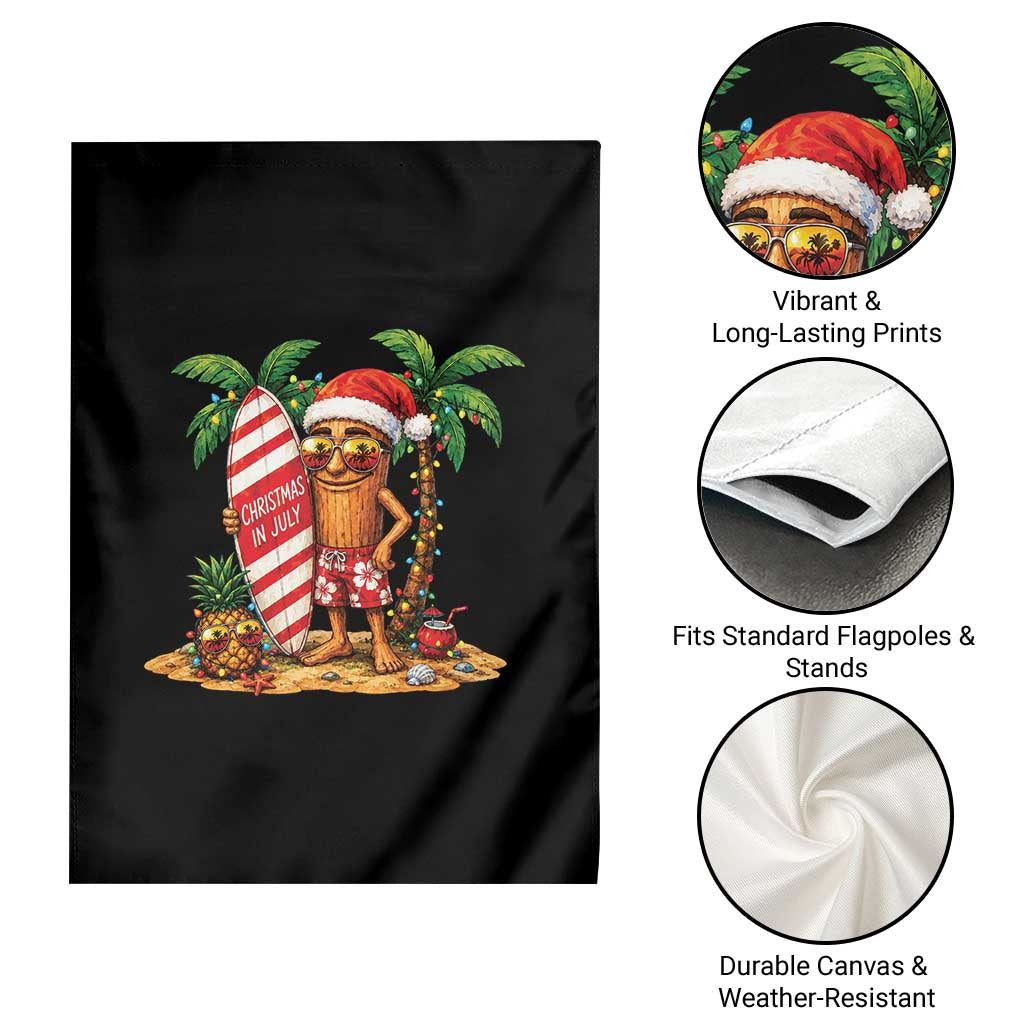 Funny Tung Tung Sahur Christmas In July Garden Flag Beach Party Vacation TS12 Print Your Wear
