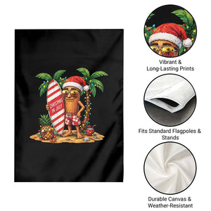 Funny Tung Tung Sahur Christmas In July Garden Flag Beach Party Vacation TS12 Print Your Wear
