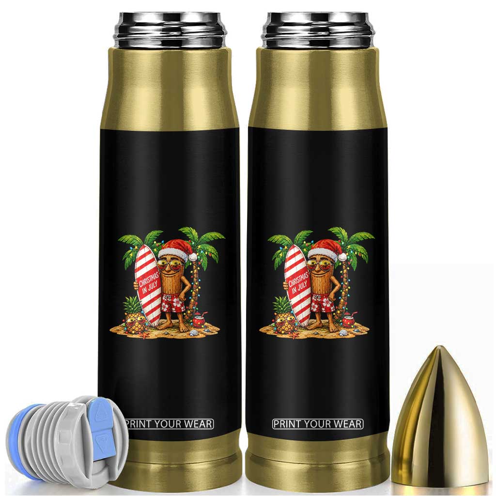 Funny Tung Tung Sahur Christmas In July Bullet Tumbler Beach Party Vacation TS12 Black Print Your Wear