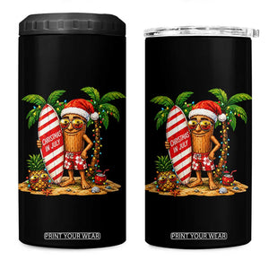 Funny Tung Tung Sahur Christmas In July 4 in 1 Can Cooler Tumbler Beach Party Vacation TS12 One Size: 16 oz Black Print Your Wear