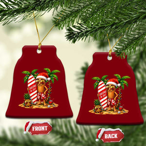 Funny Tung Tung Sahur Christmas In July Ceramic Ornament Beach Party Vacation TS12 Print Your Wear