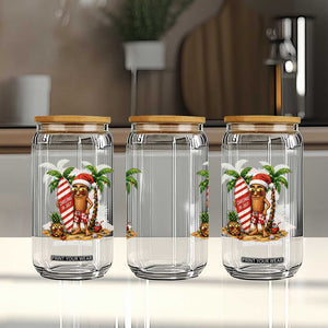 Funny Tung Tung Sahur Christmas In July Glass Can Beach Party Vacation TS12 Print Your Wear