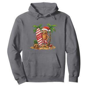 Funny Tung Tung Sahur Christmas In July Hoodie Beach Party Vacation TS12 Charcoal Print Your Wear