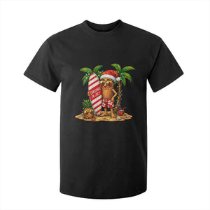 Funny Tung Tung Sahur Christmas In July T Shirt For Kid Beach Party Vacation TS12 Black Print Your Wear
