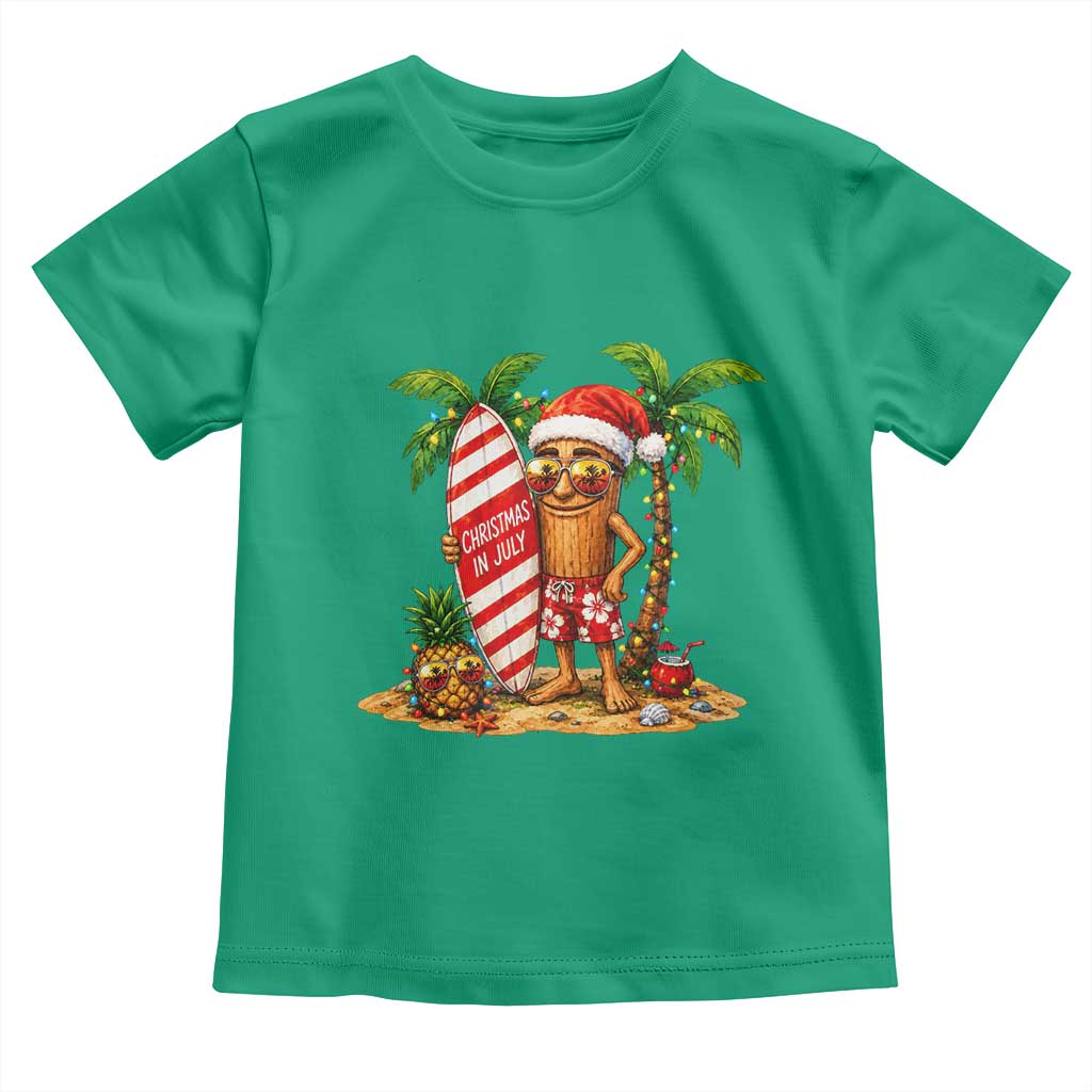 Funny Tung Tung Sahur Christmas In July Toddler T Shirt Beach Party Vacation TS12 Irish Green Print Your Wear