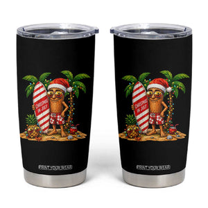 Funny Tung Tung Sahur Christmas In July Tumbler Cup Beach Party Vacation TS12 Black Print Your Wear