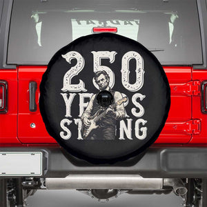 Vintage Abraham Lincoln Playing Guitar Spare Tire Cover 250 Years Strong TS12 Black Print Your Wear