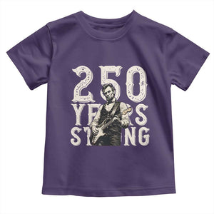 Vintage Abraham Lincoln Playing Guitar Toddler T Shirt 250 Years Strong TS12 Purple Print Your Wear
