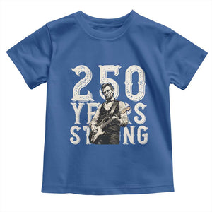 Vintage Abraham Lincoln Playing Guitar Toddler T Shirt 250 Years Strong TS12 Royal Blue Print Your Wear