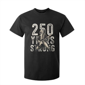 Vintage George Washington Playing Guitar T Shirt For Kid 250 Years Strong TS12 Black Print Your Wear