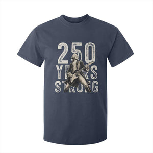 Vintage George Washington Playing Guitar T Shirt For Kid 250 Years Strong TS12 Navy Print Your Wear
