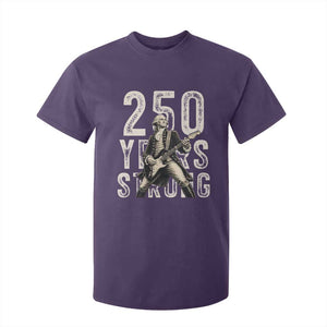 Vintage George Washington Playing Guitar T Shirt For Kid 250 Years Strong TS12 Purple Print Your Wear