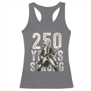 Vintage George Washington Playing Guitar Racerback Tank Top 250 Years Strong