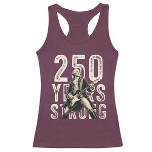 Vintage George Washington Playing Guitar Racerback Tank Top 250 Years Strong