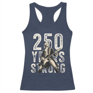 Vintage George Washington Playing Guitar Racerback Tank Top 250 Years Strong