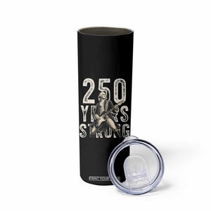 Vintage George Washington Playing Guitar Skinny Tumbler 250 Years Strong TS12 Print Your Wear