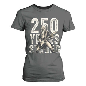 Vintage George Washington Playing Guitar T Shirt For Women 250 Years Strong TS12 Dark Heather Print Your Wear