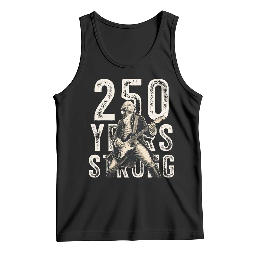 Vintage George Washington Playing Guitar Tank Top 250 Years Strong