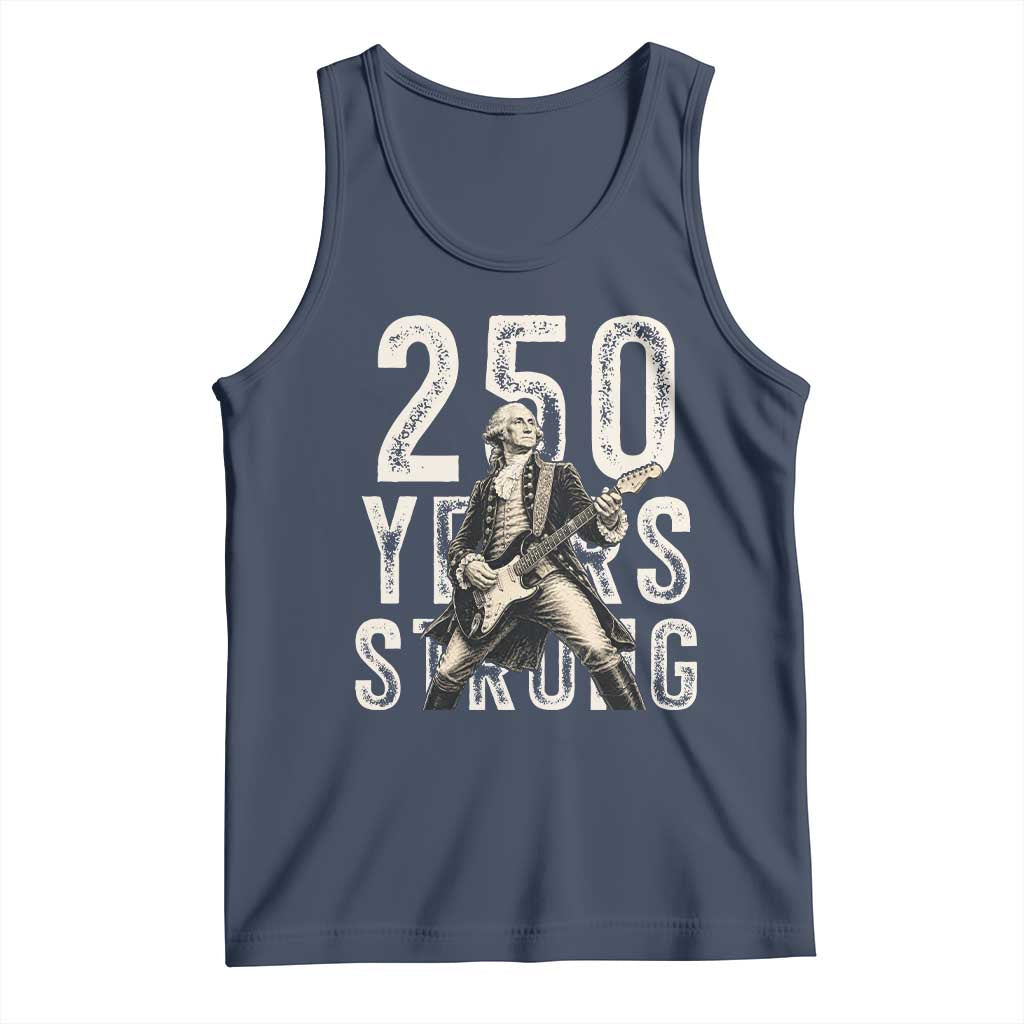 Vintage George Washington Playing Guitar Tank Top 250 Years Strong