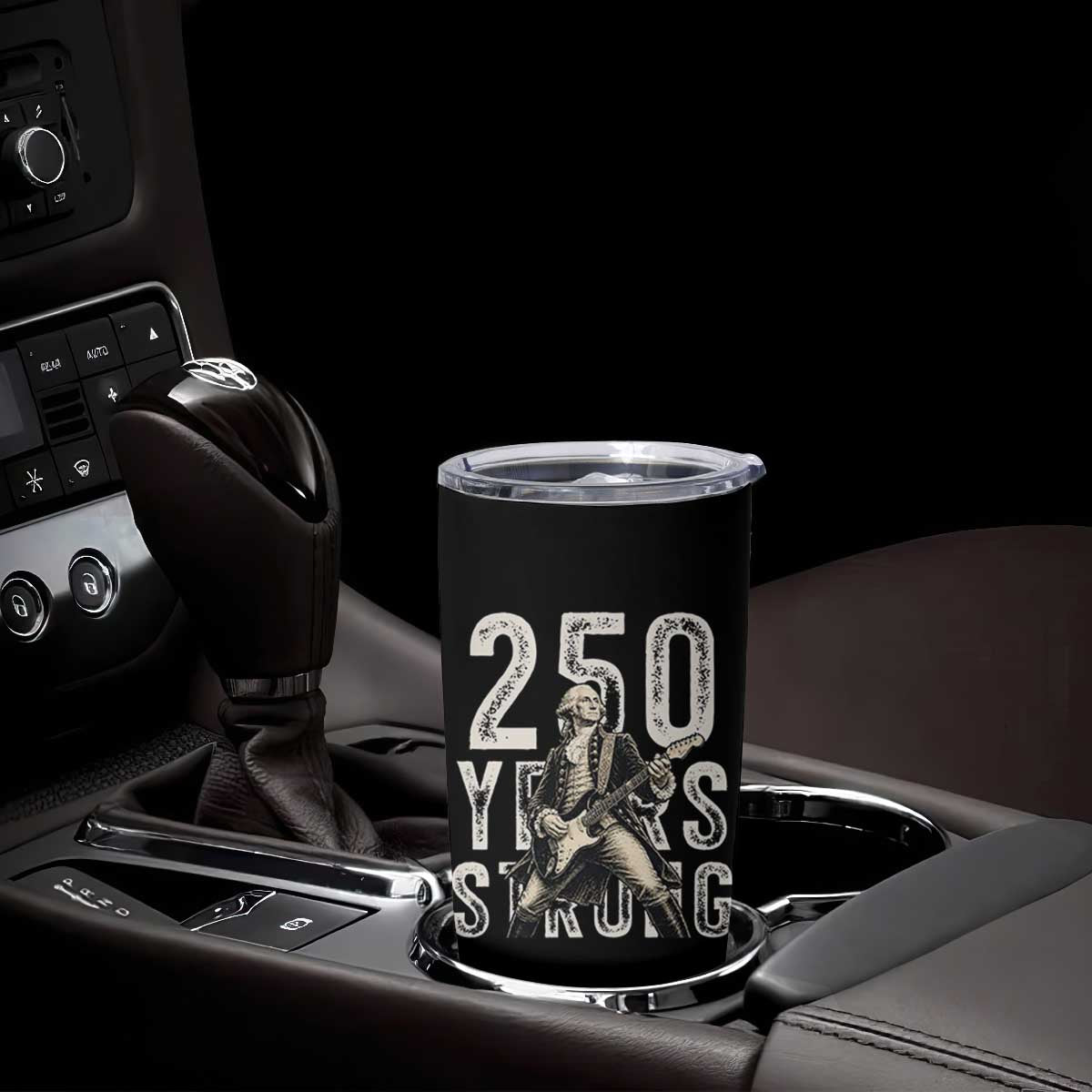 Vintage George Washington Playing Guitar Tumbler Cup 250 Years Strong TS12 Print Your Wear