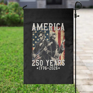 George Washington Abe Lincoln Playing Guitar Garden Flag USA 250th Anniversary Guitarist Graphic TS12 Print Your Wear